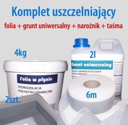 Komplet uszczelniający wnękę prysznicową