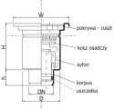 Kratka ściekowa dolna KRD 300-160